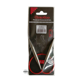 Red Lace Stainless Steel Fixed Circular Needles 40cm to 80cm