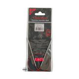 Red Lace Stainless Steel Fixed Circular Needles 40cm to 80cm