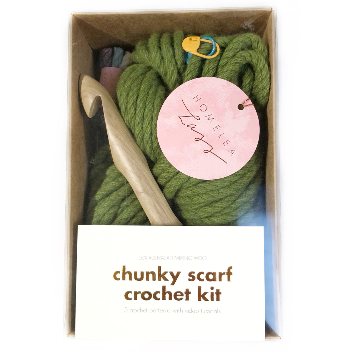 Chunky Scarf Crochet Kit, Homelea Lass, Kits