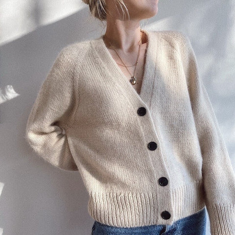 Autumn Clinic - Champagne Cardigan by PetiteKnit