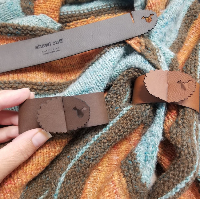 Sheep Shawl Cuff in Vegan Leather
