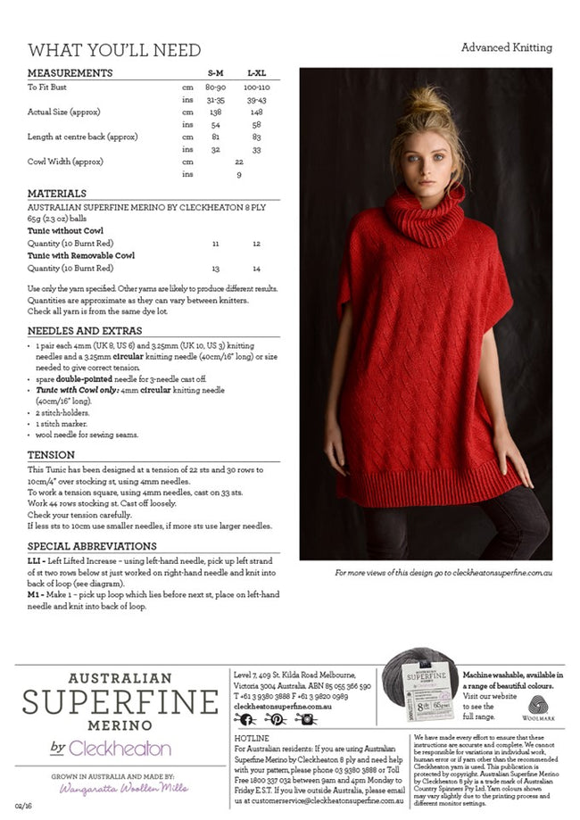 441 Mock Cable Tunic