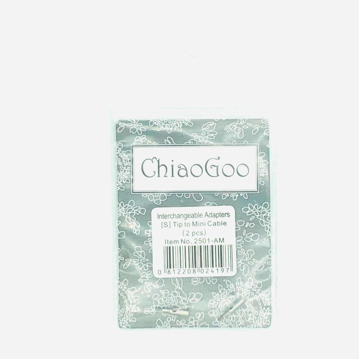 ChiaoGoo Interchangeable Adaptors, L tip to S cable