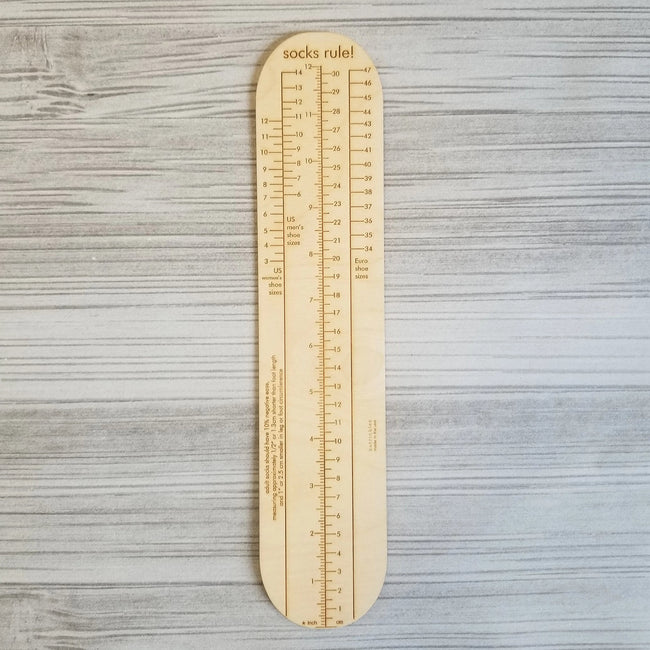 Socks Rule! - Ruler for measuring Socks - Adult