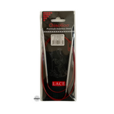 Red Lace Stainless Steel Fixed Circular Needles 100cm to 150cm