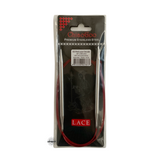 Red Lace Stainless Steel Fixed Circular Needles 100cm to 150cm