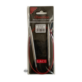 Red Lace Stainless Steel Fixed Circular Needles 100cm to 150cm