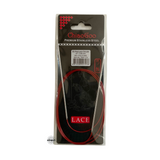 Red Lace Stainless Steel Fixed Circular Needles 100cm to 150cm