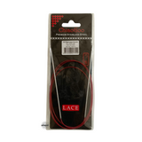 Red Lace Stainless Steel Fixed Circular Needles 100cm to 150cm