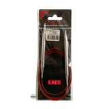 Red Lace Stainless Steel Fixed Circular Needles 100cm to 150cm