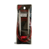 Red Lace Stainless Steel Fixed Circular Needles 100cm to 150cm