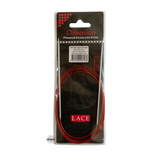 Red Lace Stainless Steel Fixed Circular Needles 100cm to 150cm
