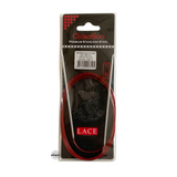 Red Lace Stainless Steel Fixed Circular Needles 100cm to 150cm