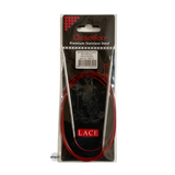 Red Lace Stainless Steel Fixed Circular Needles 100cm to 150cm