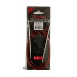 Red Lace Stainless Steel Fixed Circular Needles 100cm to 150cm