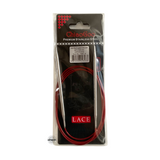 Red Lace Stainless Steel Fixed Circular Needles 100cm to 150cm
