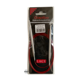 Red Lace Stainless Steel Fixed Circular Needles 100cm to 150cm