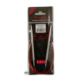 Red Lace Stainless Steel Fixed Circular Needles 100cm to 150cm