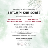 Stitch 'n' Knit - Sunspun x Bella Fabrics 2025