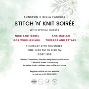 Stitch 'n' Knit - Sunspun x Bella Fabrics 2025