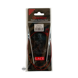 Red Lace Stainless Steel Fixed Circular Needles 40cm to 80cm