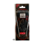 Red Lace Stainless Steel Fixed Circular Needles 40cm to 80cm