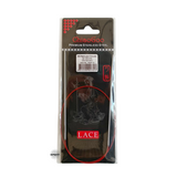 Red Lace Stainless Steel Fixed Circular Needles 40cm to 80cm