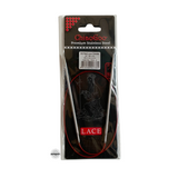 Red Lace Stainless Steel Fixed Circular Needles 40cm to 80cm