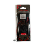 Red Lace Stainless Steel Fixed Circular Needles 40cm to 80cm