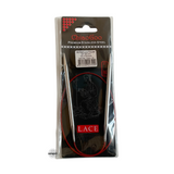 Red Lace Stainless Steel Fixed Circular Needles 40cm to 80cm
