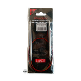 Red Lace Stainless Steel Fixed Circular Needles 40cm to 80cm