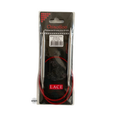 Red Lace Stainless Steel Fixed Circular Needles 40cm to 80cm