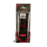 Red Lace Stainless Steel Fixed Circular Needles 40cm to 80cm