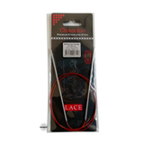 Red Lace Stainless Steel Fixed Circular Needles 40cm to 80cm