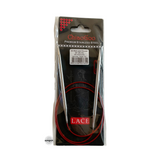 Red Lace Stainless Steel Fixed Circular Needles 40cm to 80cm
