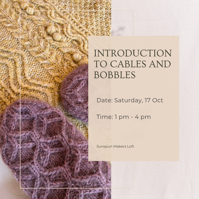 Introduction to Cables & Bobbles