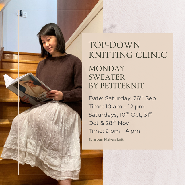 Top-down Knitting Clinic (4-part workshop)