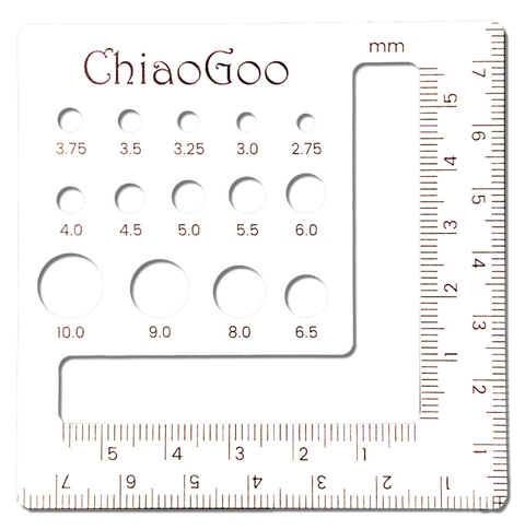 ChiaoGoo 3" (7.5cm) Square Needle Gauge