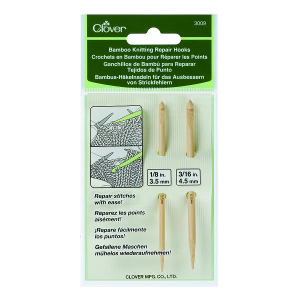 Clover Double-Ended Tunisian Crochet Hook (I/5.5 mm), 5.5mm, Beige 