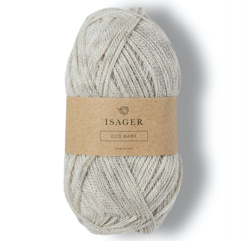 A beautiful light natural fibre yarn with a light grey tinge