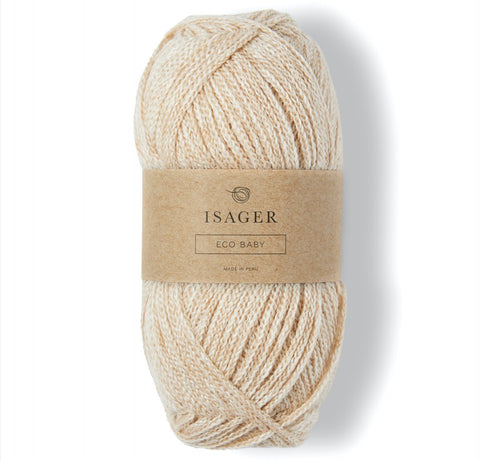 A beautiful  light cream natural fibre yarn