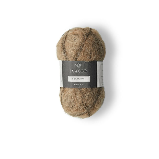 Isager Silk Mohair Colour 7S composed of super kid mohair and  silk